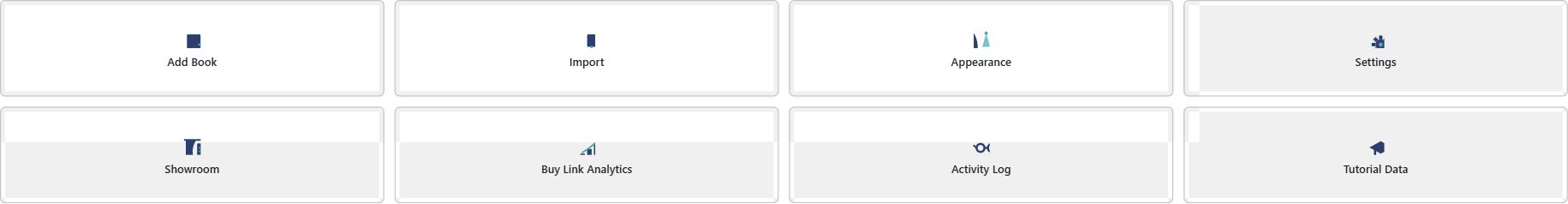 MBS dashboard with Add Book tile highlighted in the action bar